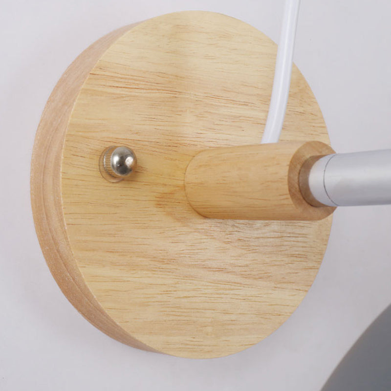 Moderni macaron nordici in stile geometrico con sconde da parete geometrica 1 flione leggero in giallo e bianco