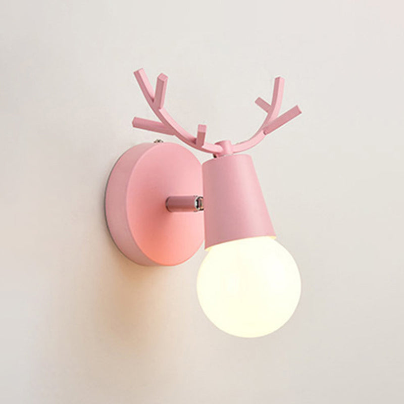 Unique Shade Wall Lighting Modern Nordic  Style Metal 1 Light Sconce Light in Black and White