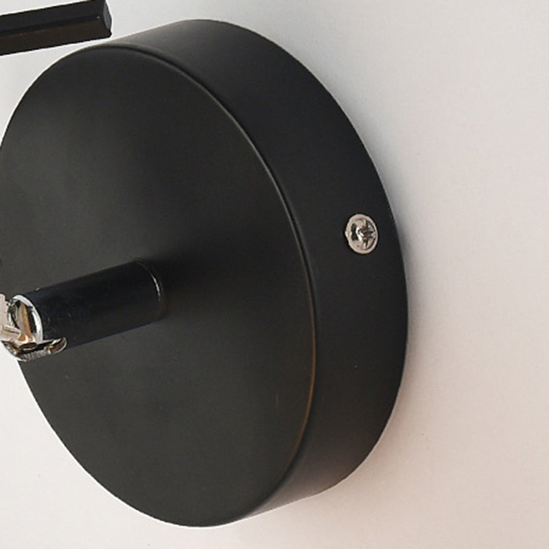 Unique Shade Wall Lighting Modern Nordic  Style Metal 1 Light Sconce Light in Black and White