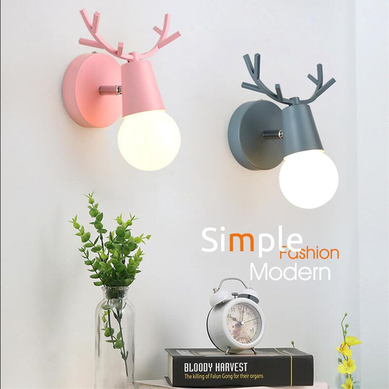 Unique Shade Wall Lighting Modern Nordic  Style Metal 1 Light Sconce Light in Black and White