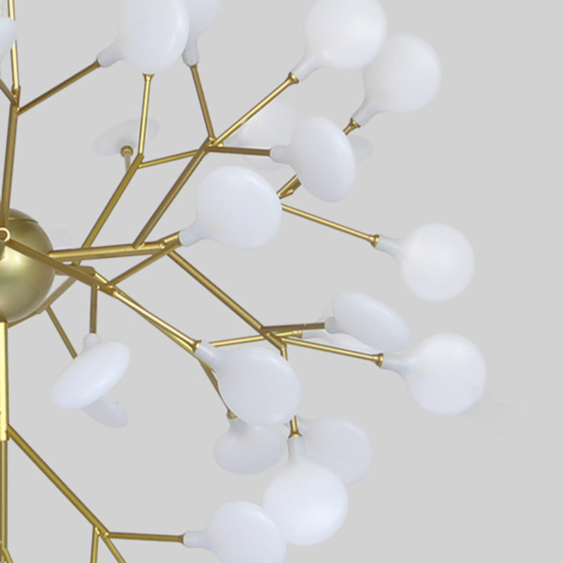 Acrylic Radial Pendant Light in Modern Creative Style Iron Firefly Hanging Lamp for Interior Spaces