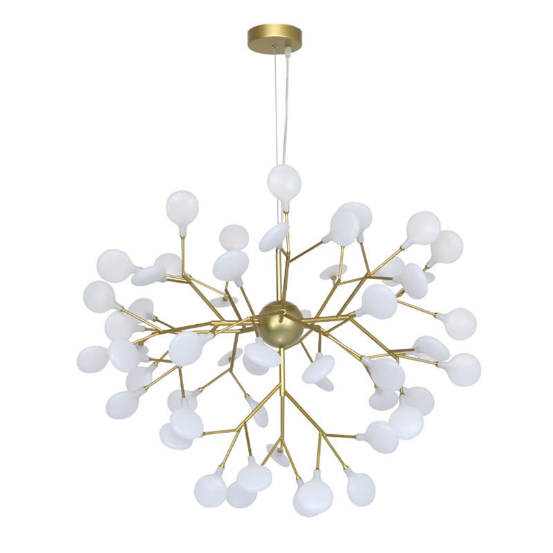 Acrylic Radial Pendant Light in Modern Creative Style Iron Firefly Hanging Lamp for Interior Spaces