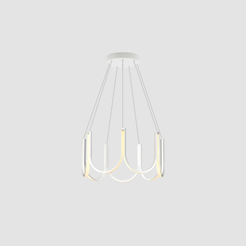 Modern Style Simplicity Line Chandelier Acrylic LED Pendant Light for Living Room