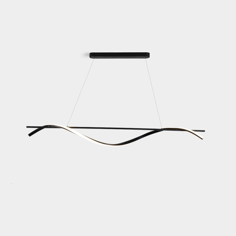 Luci sospese in stile moderno Black Sospeded Lighting Apparecchio per la sala riunioni in ufficio