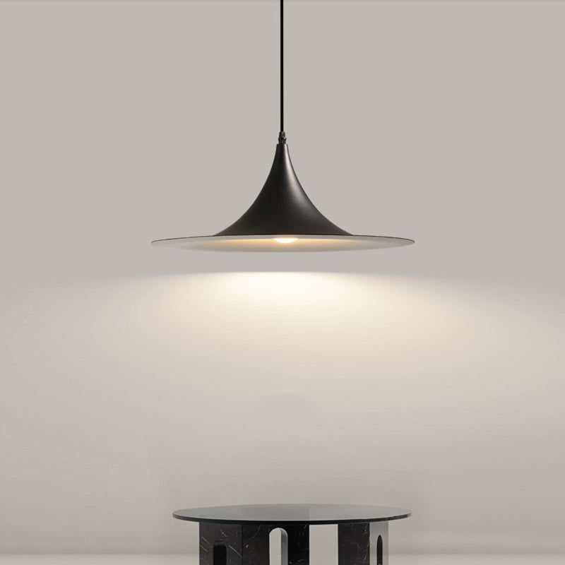 Contemporain 1 Head Metal Pender Light Fitting Cone Suspension Lighting Ayémorrat pour salle à manger