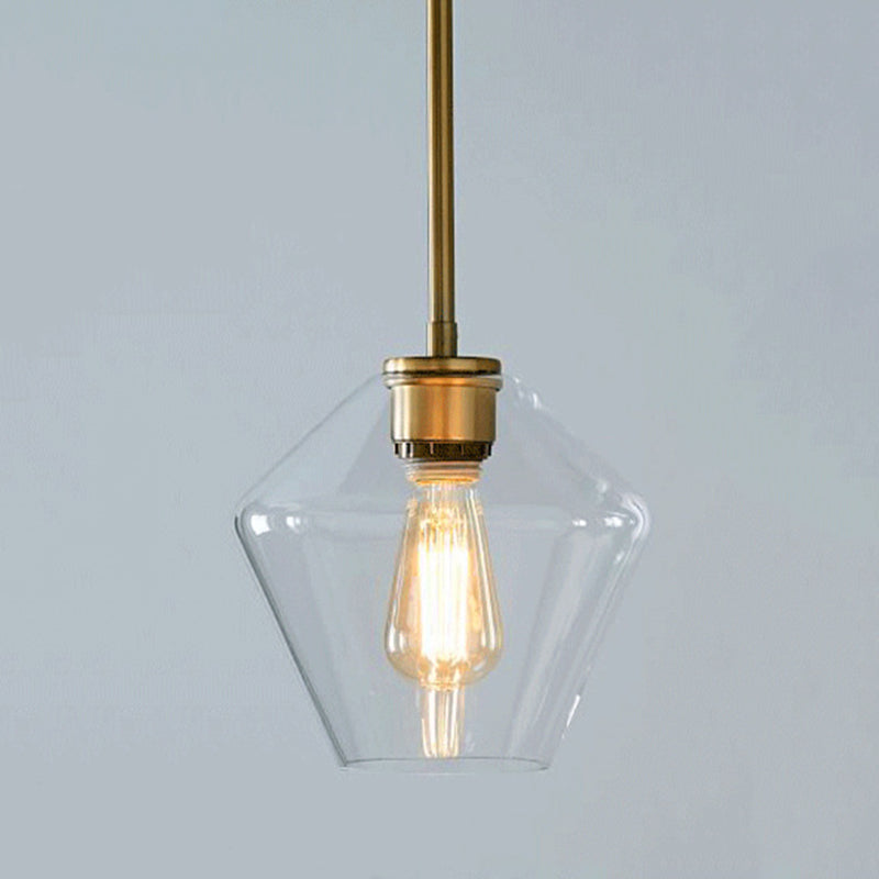 One Head Hanging Light Glass Contemporary Down Lighting Pendant for Dinning Room