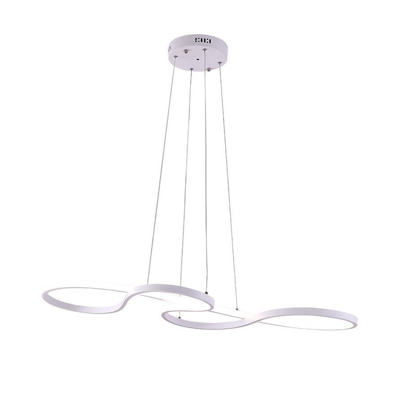 29.5" Wide Modernist LED Chandelier Lamp Acrylic Hanging Light for Living Room