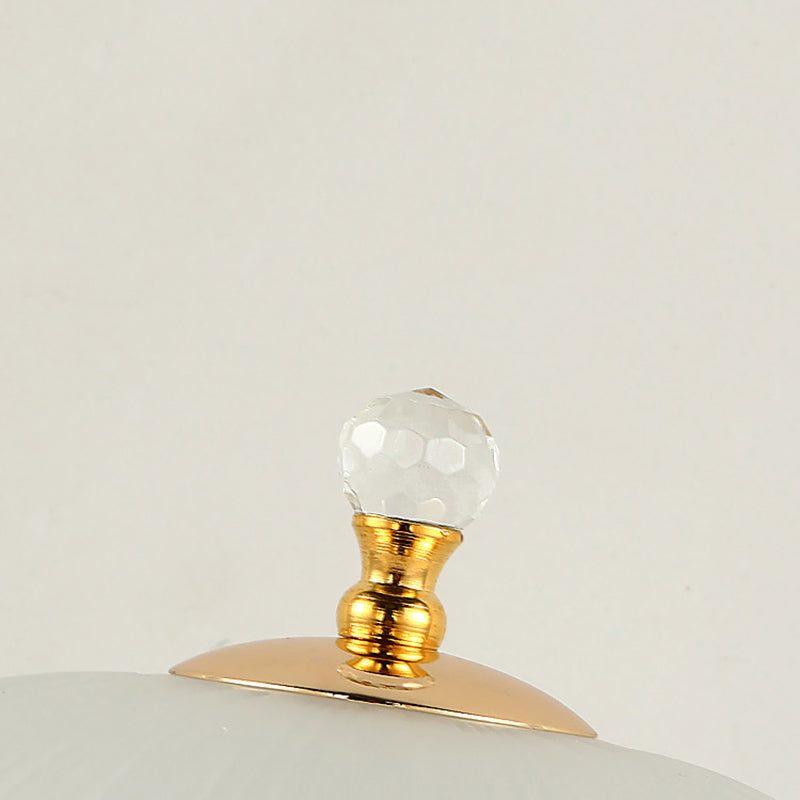 Ultra-moderne Einfachheit Domtisch Lampe weiße Glas Nachttisch-Lampe für Schlafzimmer