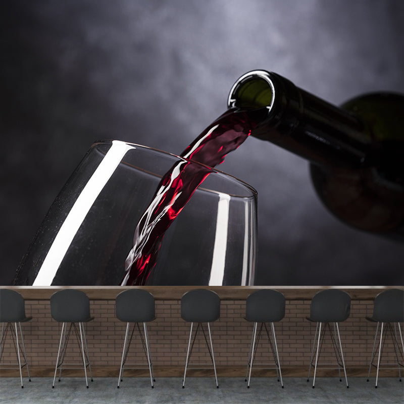 Grape Wine Wall Mural Modern Decoration for Bar Restaurant, Custom Size Available