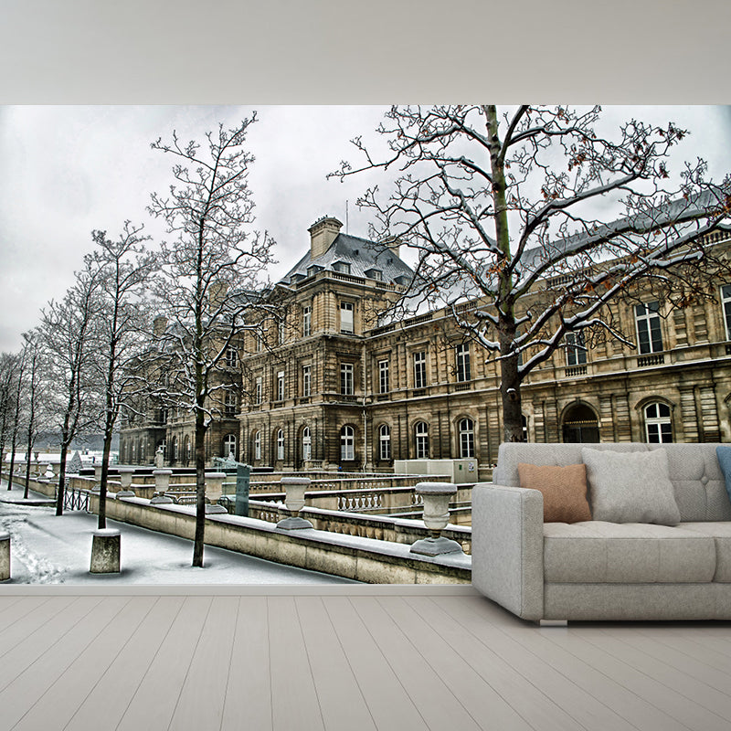 Modern Architecture Mural Decal Custom Made,Waterproofing Wall Decor for Home