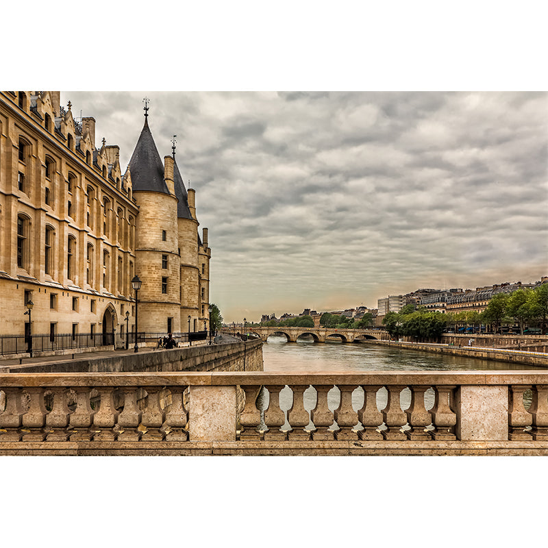 Modern Architecture Mural Decal Custom Made,Waterproofing Wall Decor for Home