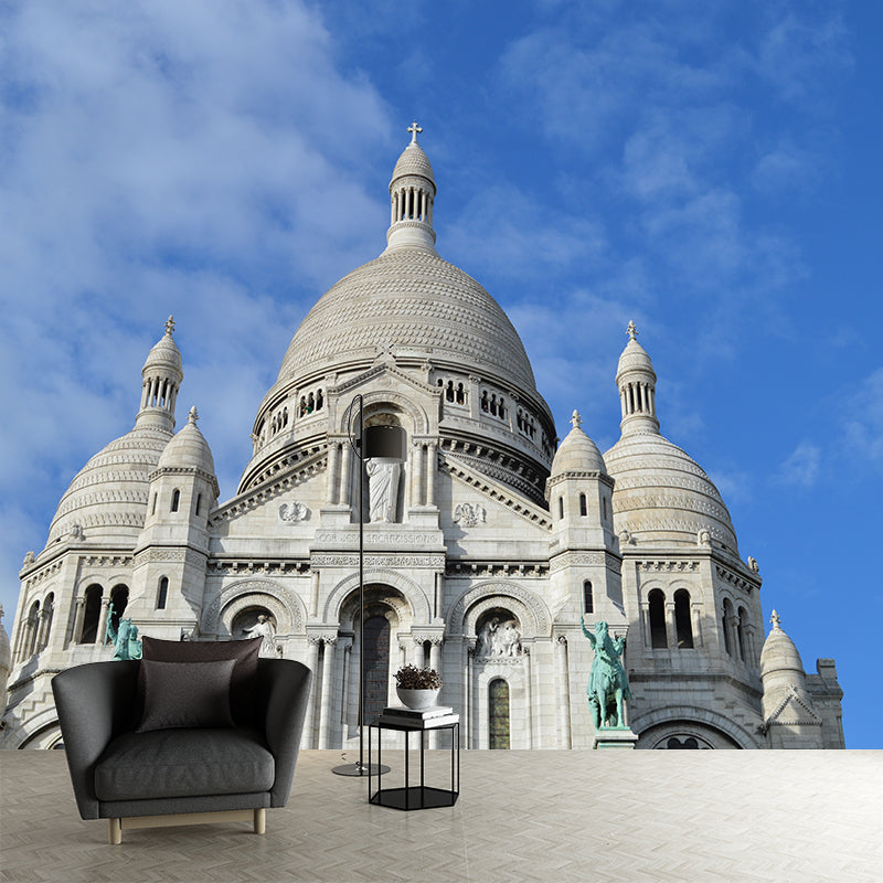 Modern Architecture Mural Decal Custom Made,Waterproofing Wall Decor for Home