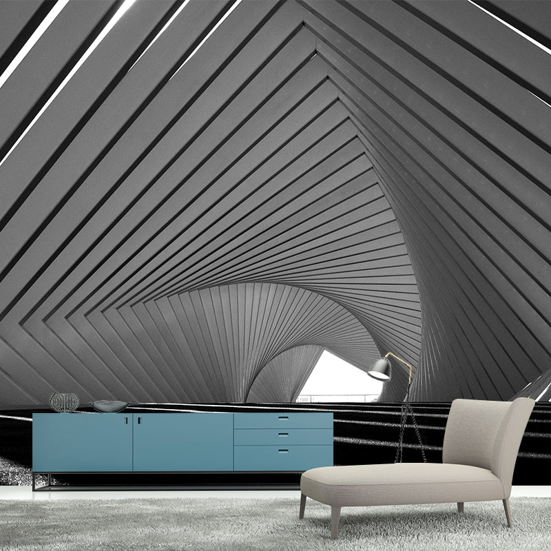 Peculiar Geometry Mural Wallpaper Contemporary Wall Covering for Home Decor