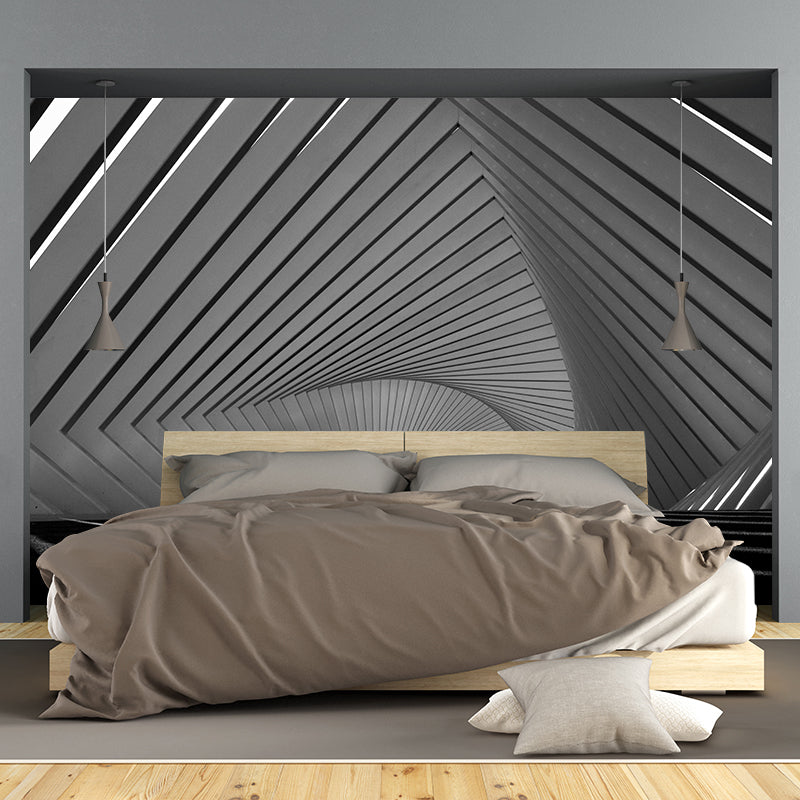 Peculiar Geometry Mural Wallpaper Contemporary Wall Covering for Home Decor