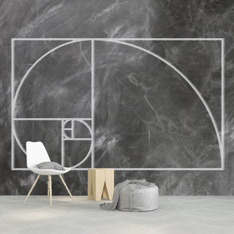 Peculiar Geometry Mural Wallpaper Contemporary Wall Covering for Home Decor