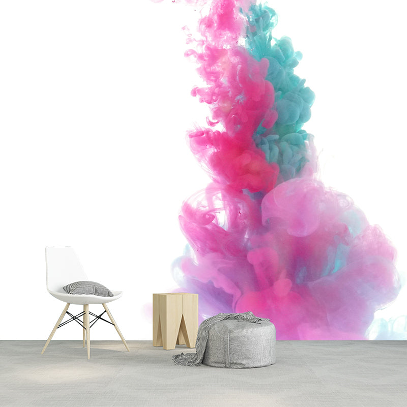 Photography Style Ink Fusion Wallpaper Mural Abstract Modern Wall Decor for Bedroom