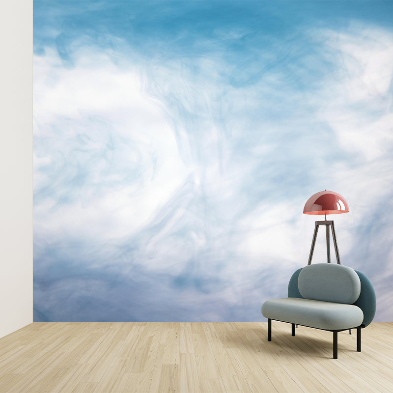 Modern Style Ink Blooming Mural Decal Novelty Mildew Resistant Abstract Wall Art