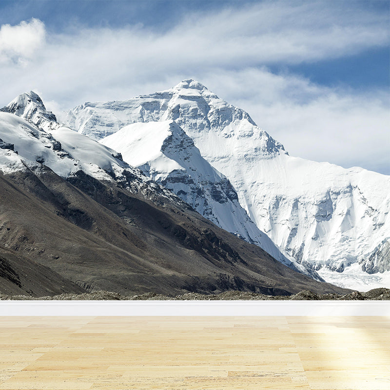 Mount Everest Mural Contemporary Mildew Resistant Family Room Wall Covering