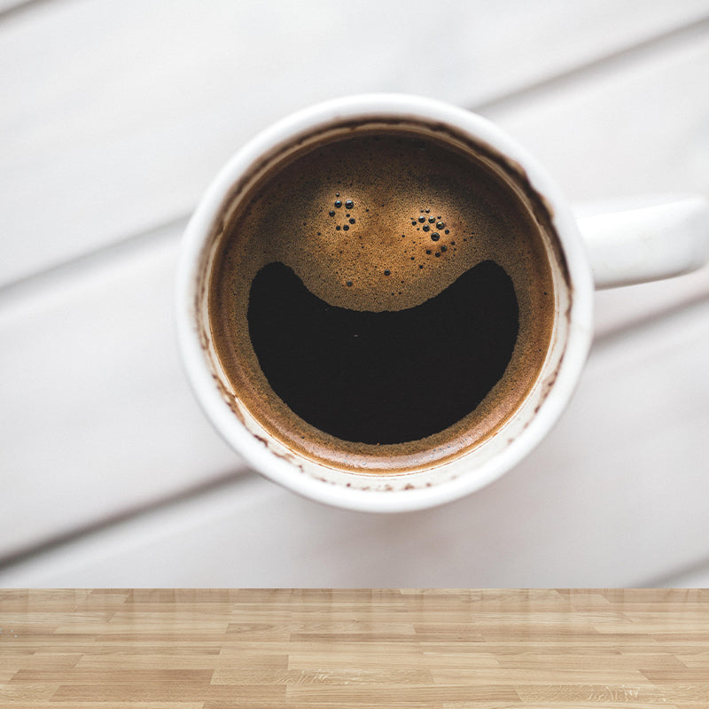 Contemporary Delicious Coffee Mural Wall Eco-friendly Material Covering Coffee Shop Decoration