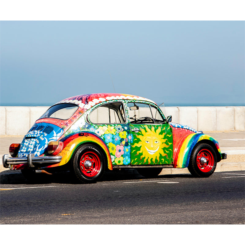 Stain-Resistant Car Mural Wallpaper Wall Art for Fitness Club Decoration