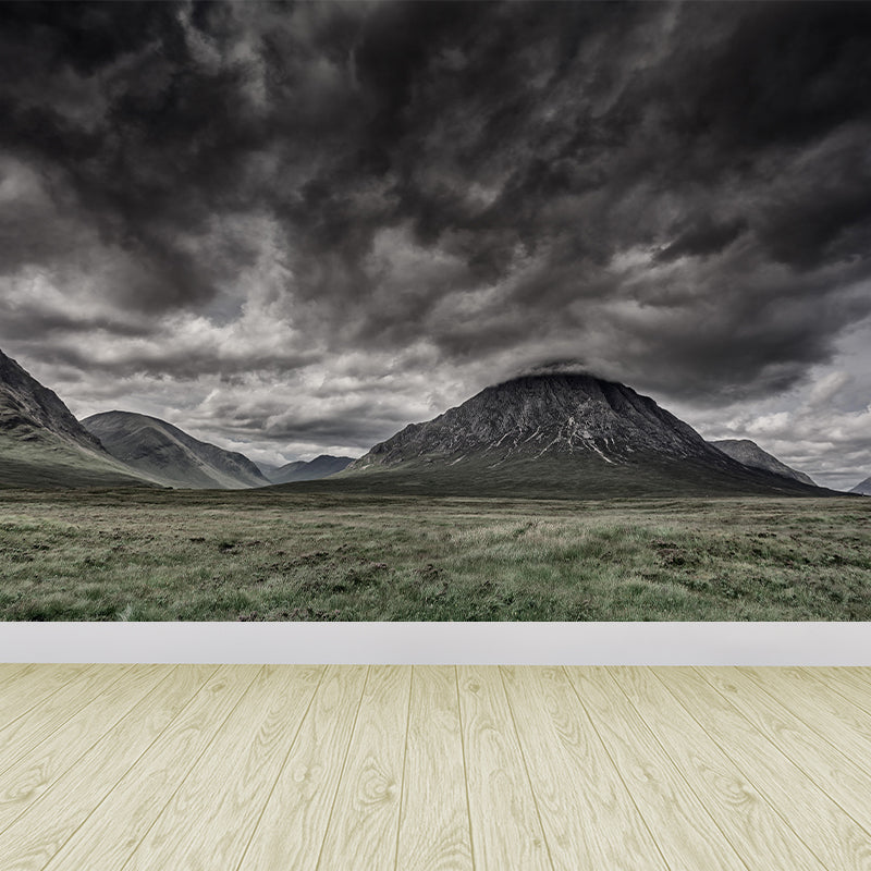 Modern Photography Wallpaper Mural with Dark Clouds Wall Covering for Living Room