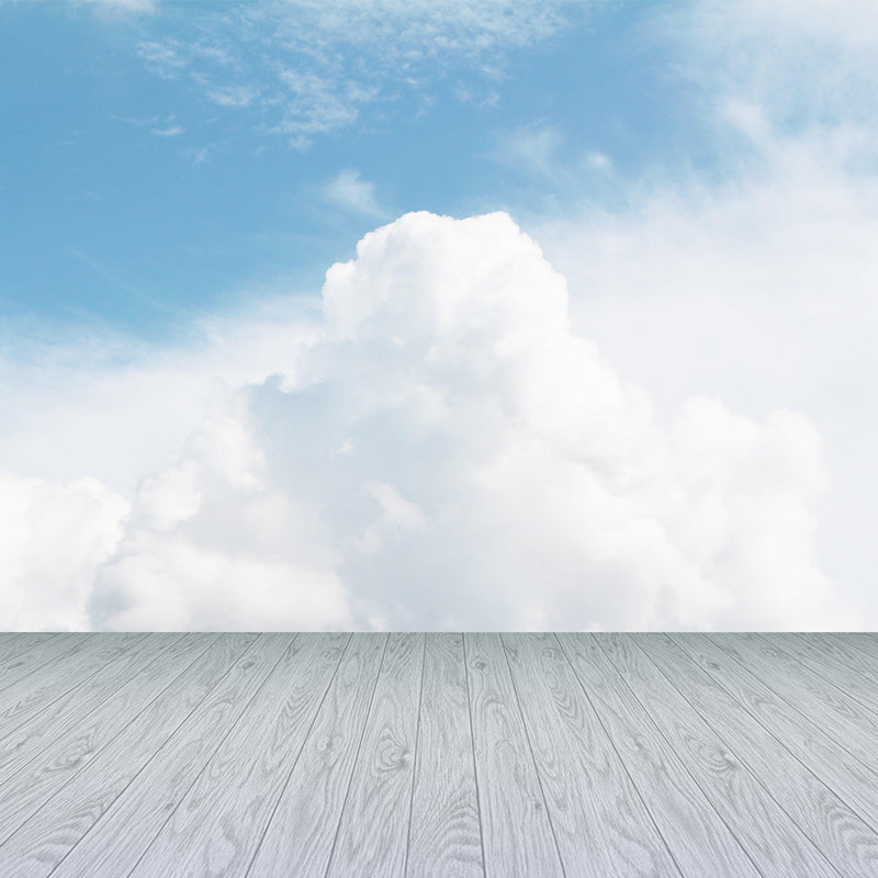 Photography Good Weather Wallpaper Mural Moisture Resistant Wall Covering for Decoration