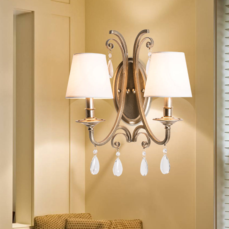 Crim-cristal en laiton conique / bougie en laiton