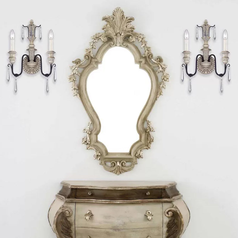 Candle chambre Vanité Sronce Light Countryside Metal 2 lumières