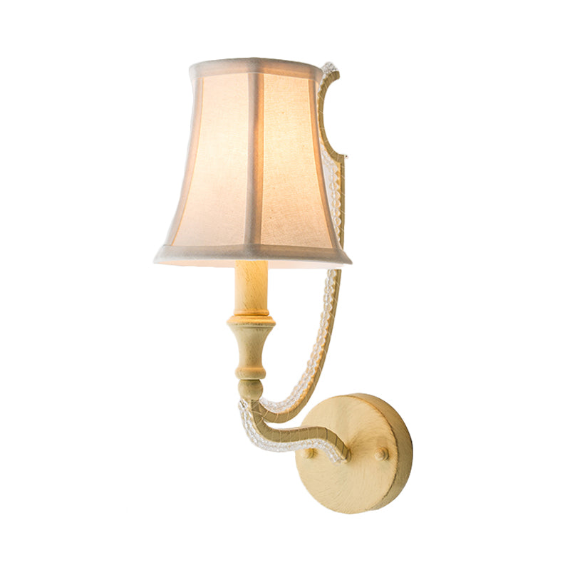 Empire Shade Fabric Mur Murd Light Rustique 1/2 lumières Éclair