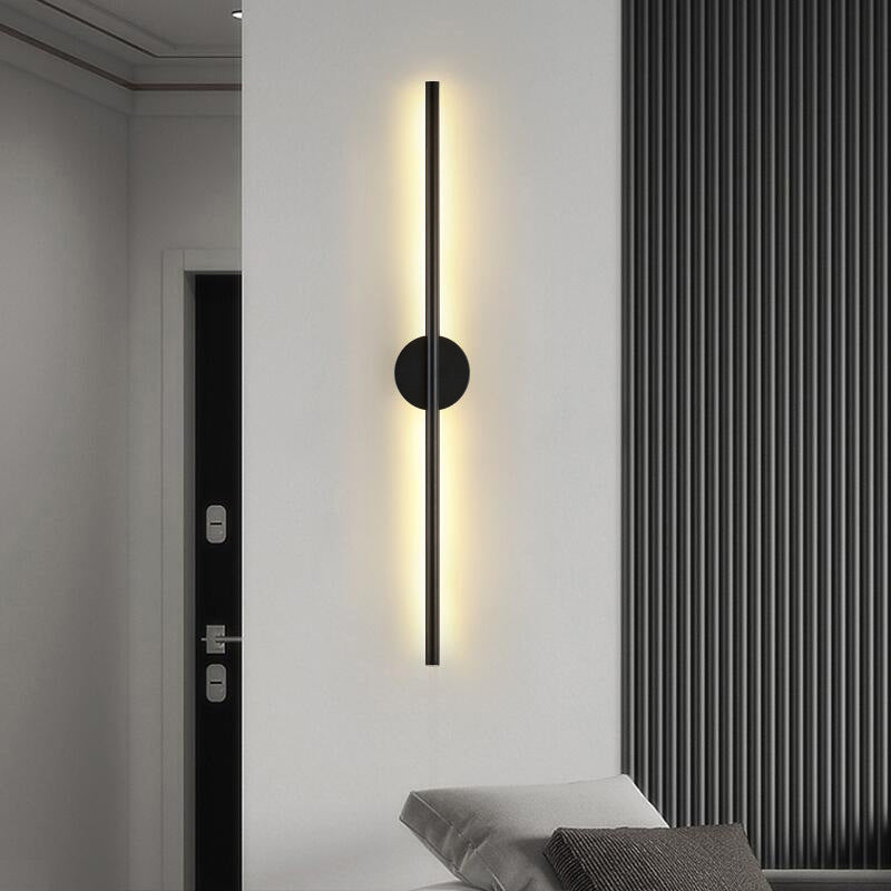 Linear Wall Mounted Light Fixture Minimalist-Style LED Metal Sconce Light Fixture