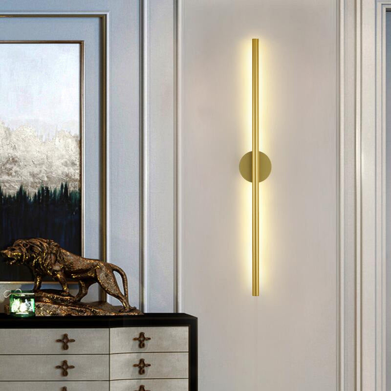 Linear Wall Mounted Light Fixture Minimalist-Style LED Metal Sconce Light Fixture