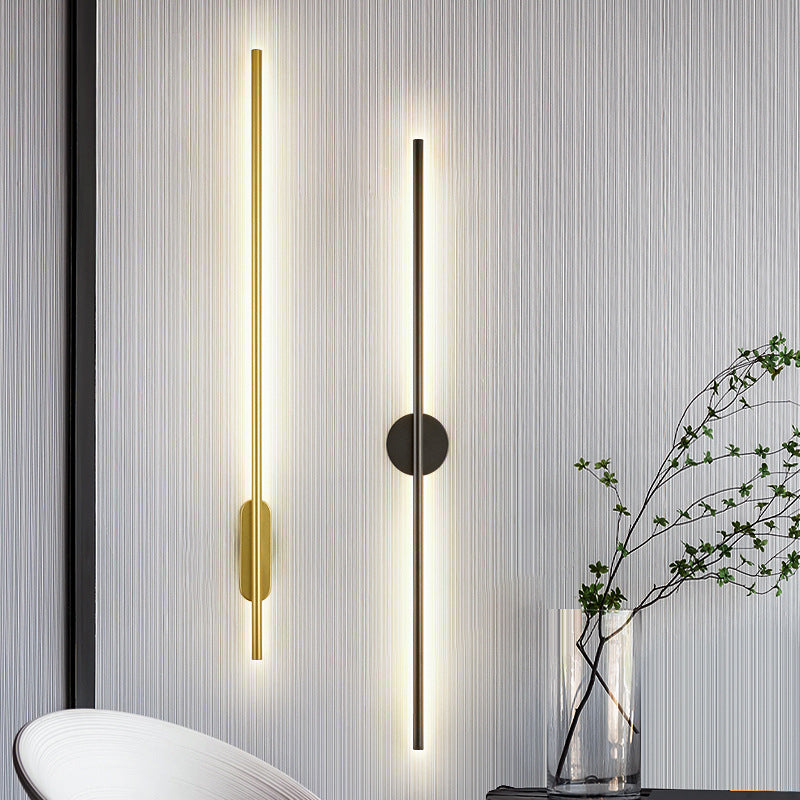 Linear Wall Mounted Light Fixture Minimalist-Style LED Metal Sconce Light Fixture