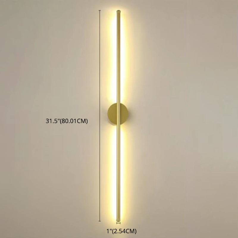 Linear Wall Mounted Light Fixture Minimalist-Style LED Metal Sconce Light Fixture