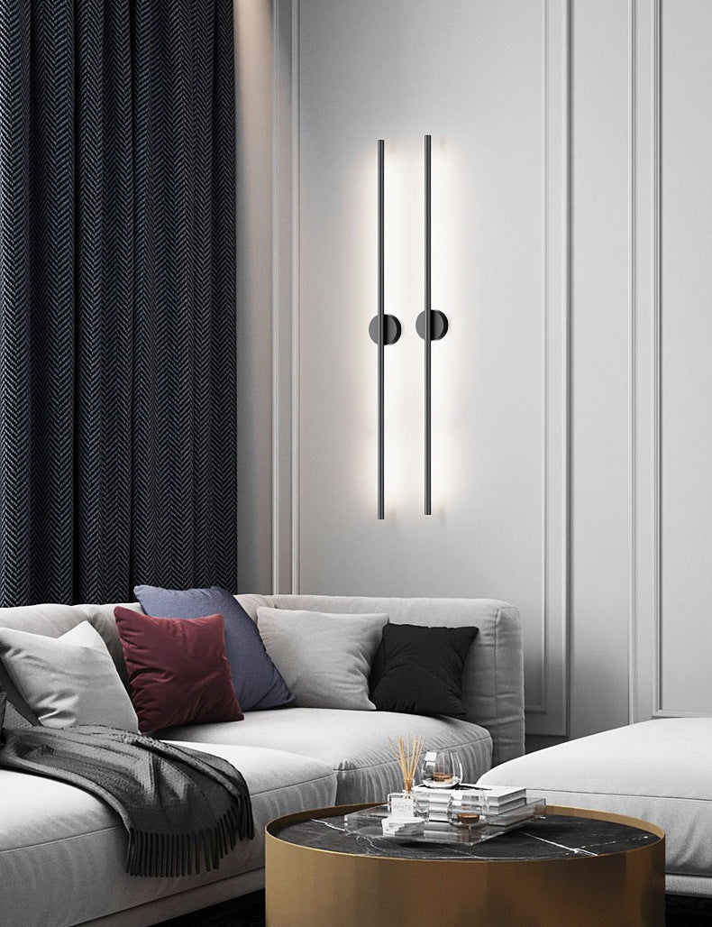 Linear Wall Mounted Light Fixture Minimalist-Style LED Metal Sconce Light Fixture