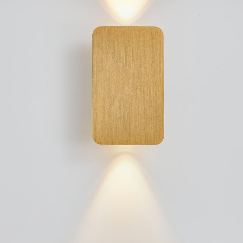 Aluminum Rectangular Wall Light Sconces Postmodern 2 Lights Sconce Light Fixtures for Living Room