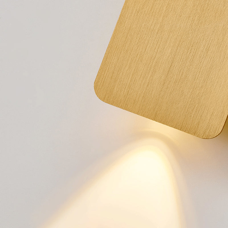 Aluminum Rectangular Wall Light Sconces Postmodern 2 Lights Sconce Light Fixtures for Living Room