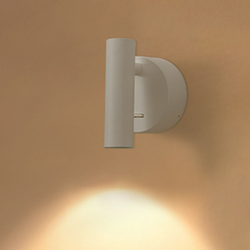 Modern Concise LED Wall Lamp Aluminium Circular Reading Wall Sconce for Bedroom