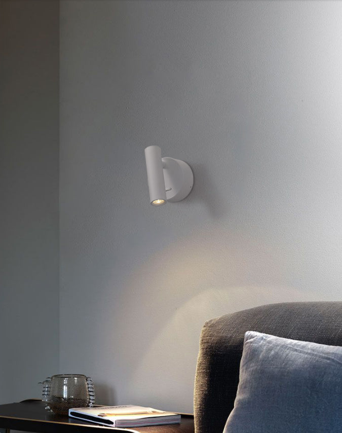 Modern Concise LED Wall Lamp Aluminium Circular Reading Wall Sconce for Bedroom