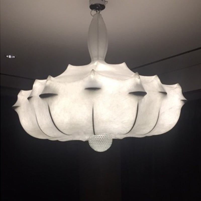 Éclairage pendentif ombré Amélioration du tissu minimaliste salon PLADANT PLANDANT EN BLANC