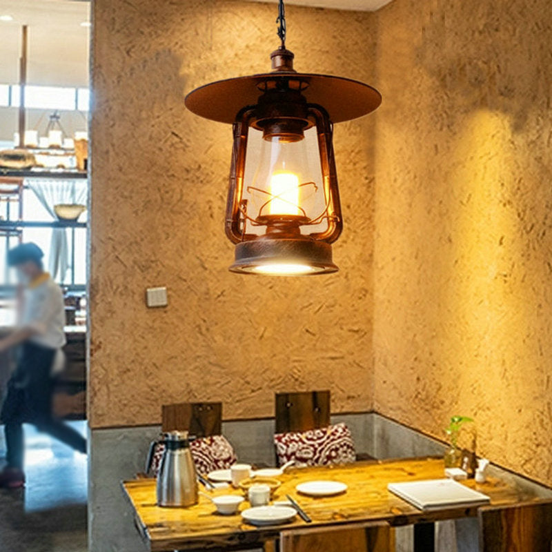 Metal Suspension Pendant Light Shaded Industrial Style Pendant Lighting Fixture for Restaurant