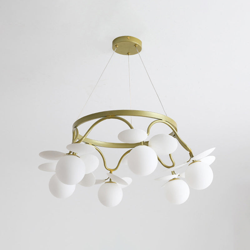 Circle Metal Suspension Lighting Modern Ceiling Suspension Lamp for Bedroom