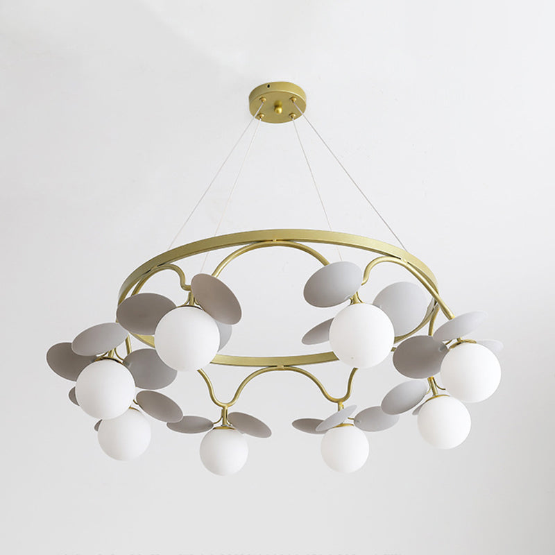 Circle Metal Suspension Lighting Modern Ceiling Suspension Lamp for Bedroom