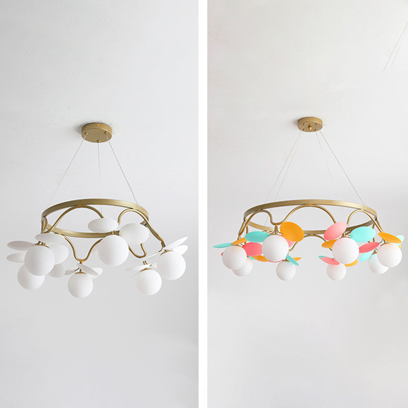 Circle Metal Suspension Lighting Modern Ceiling Suspension Lamp for Bedroom