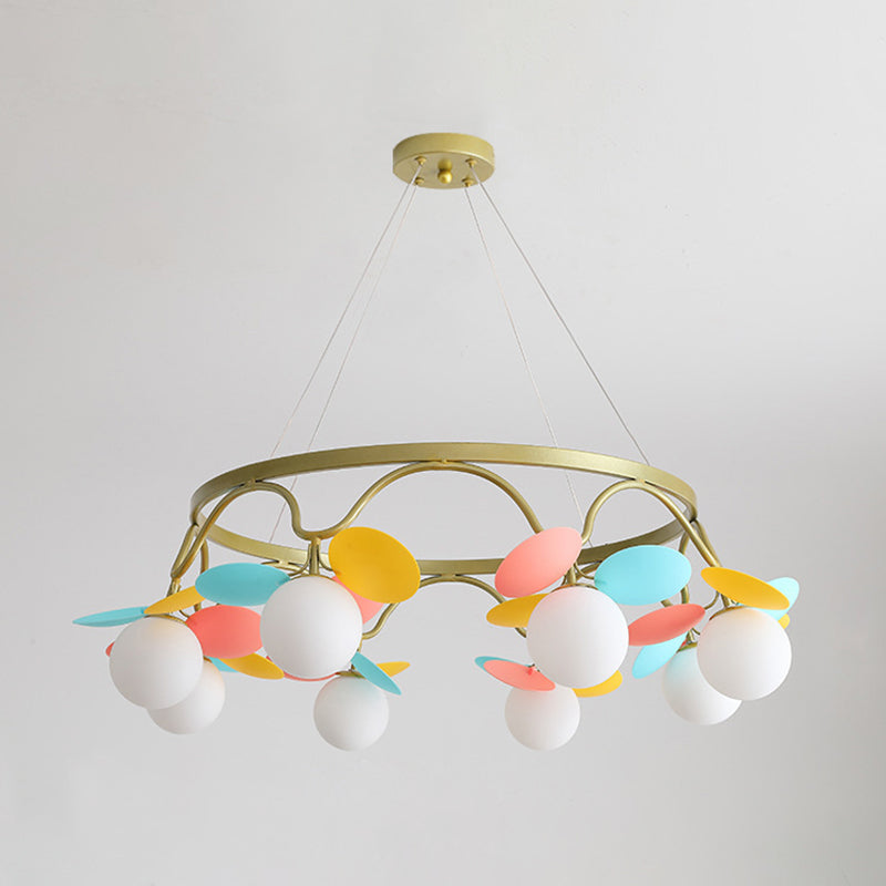 Circle Metal Suspension Lighting Modern Ceiling Suspension Lamp for Bedroom