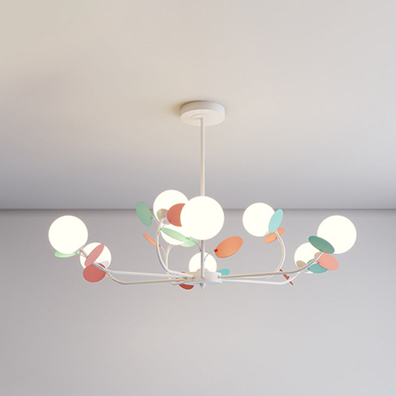 Multicolored Metal Chandelier Pendant Light Sputnik Pendant Light for Bedroom