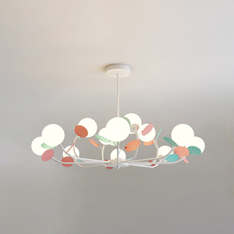 Multicolored Metal Chandelier Pendant Light Sputnik Pendant Light for Bedroom