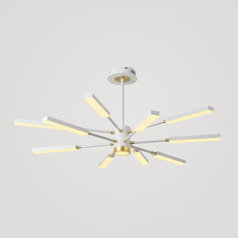 Metal Starburst Hanging Light Fixture Minimalist Style LED Suspended Lighting Fixture