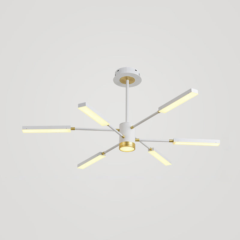 Metal Starburst Hanging Light Fixture Minimalist Style LED Suspended Lighting Fixture