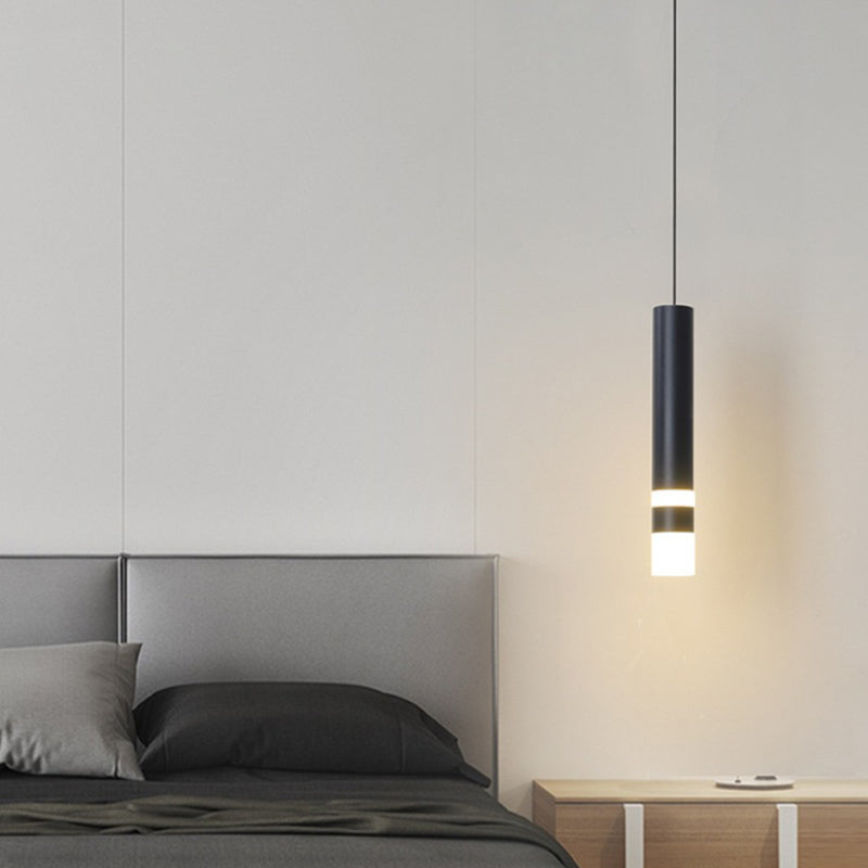 Plafonnage suspendu à suspension LED minimaliste suspension cylindrique suspension