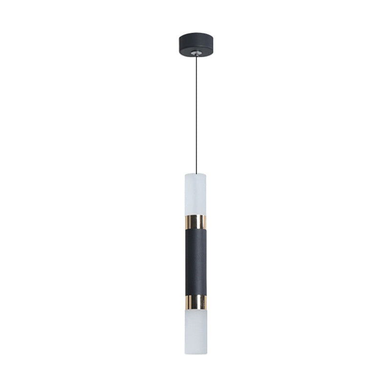 Plafonnage suspendu à suspension LED minimaliste suspension cylindrique suspension